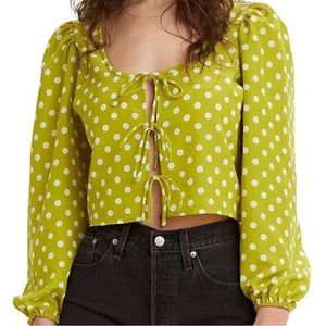 New with tags Levi’s Embry Tie Blouse